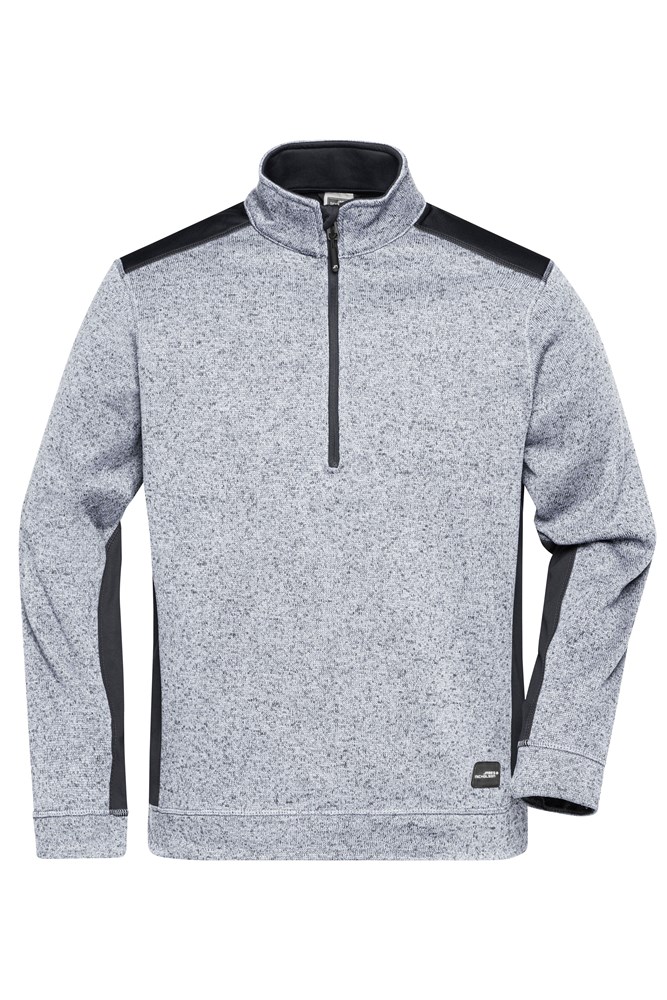 Men's Knitted Workwear Fleece Half-Zip - STRONG -